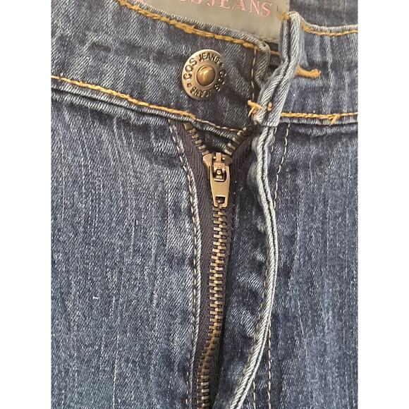 COS Women Jeans 12 Y2K Rhinestones Boot Cut Embroidered Embellished Flare Leg - Picture 14 of 16